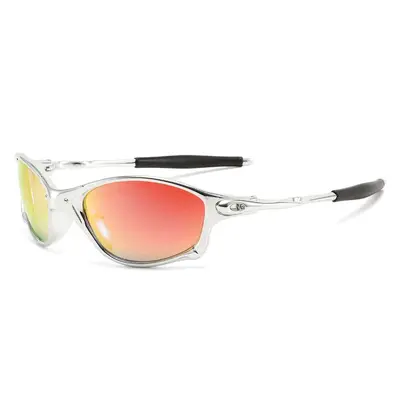 Metal Oval Cycling Sunglasses, Windproof, UV Protection - 10