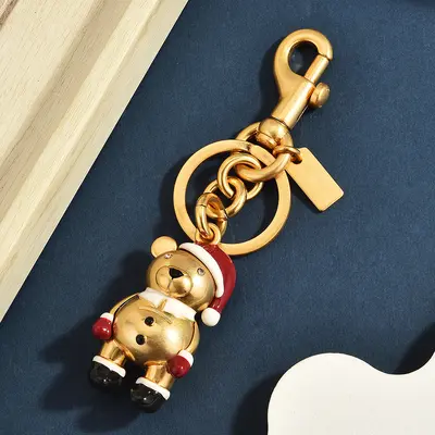 3D Christmas Bear Keychain, Bag Charm - 8