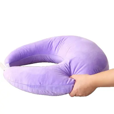 C-Shaped Pregnancy Pillow with Removable Belly and Back Support - 4