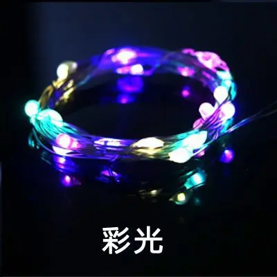 1 metre sıcak ışık LED renkli ışık dize 2 metre renkli ışıklar bebeğin nefes buketi dekoratif ışıklar doğum günü Noel isteyen şişe ışıkları - 11
