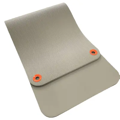 NBR yoga matı 15 mm kaymaz, ilmekli, duvara asılabilir fitness yoga matı - 6