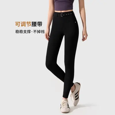 2026春季裸感紧身可调节设计瑜伽运动健身长裤户外跑步瑜伽裤女 - 3