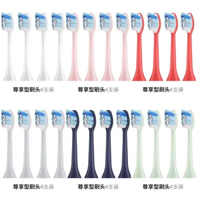 RuthOule Electric Toothbrush Replacement Heads, 4-Pack, Soft Bristles, Copper-Free - 8