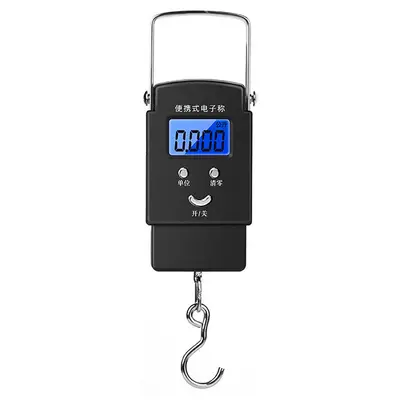 Toptan ev siyah el çantası ölçeği 50 kg mini el çantası ölçeği taşınabilir dijital ölçekli küçük balıkçılık ölçeği ekspres ölçek - 7