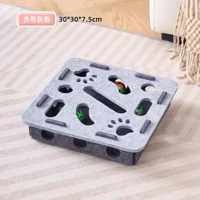 Maze Cat Tunnel Felt Box, Puzzle Cat Toy - 9