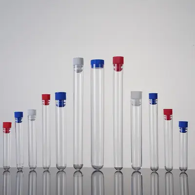 Kunststoff-Radioimmunoassay-Röhrchen, Einweg, mit Stopfen, PS-Probenröhrchen, transparente harte Röhrchen, Radioimmunoassay-Röhrchen