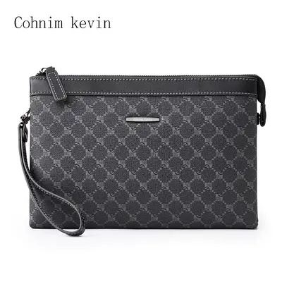 Cohnim Kevin Men's Genuine Leather Clutch Bag - 7