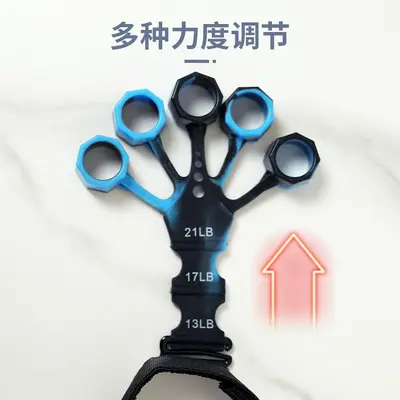 Silicone Five-Finger Strengthening Band for Hand Training - 4