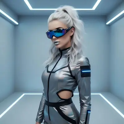 Sonnenbrille im X-Men-Stil, Laser-Hologramm, einteilige Gläser - 3