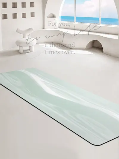 PU Doğal Kauçuk Yoga Matı, Kaymaz ve Ter Emici, Kamuflaj Desen - 1