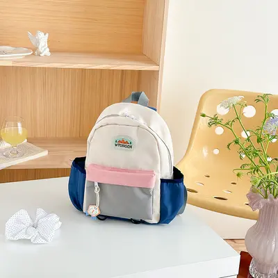 Children's Backpack, Colorblock Design, Kindergarten, Lightweight - 7