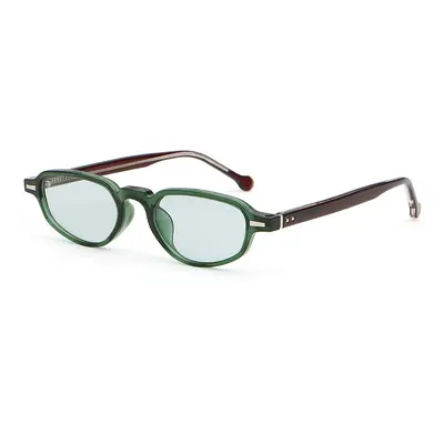 Retro Small Frame Oval Cat-Eye Sunglasses, UV Protection - 12