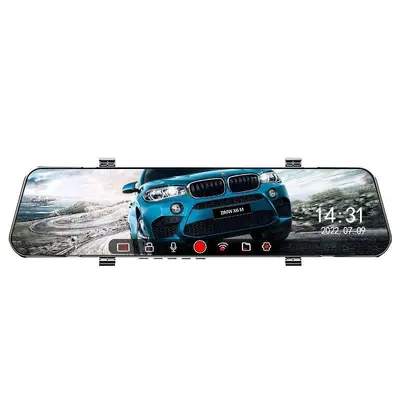 Araba dikiz aynası sürüş kaydedici, çift lens, 1080p - 6