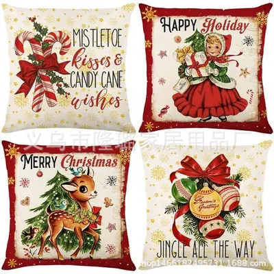 Christmas Pillow Cover Home Decor Cushion Cover Living Room Sofa Throw Pillow Bedroom Bed Pillow Cover Wholesale - 5