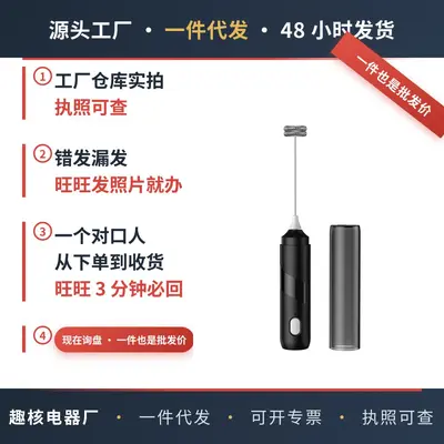 迷你电动打蛋器奶泡器 咖啡打泡器家用烘焙工具手持式搅拌器