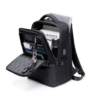 Hochwertige Business-Rucksack für Herren mit Erweiterungsfunktion, großer Kapazität für Geschäftsreisen, Laptop-Rucksack, multifunktional