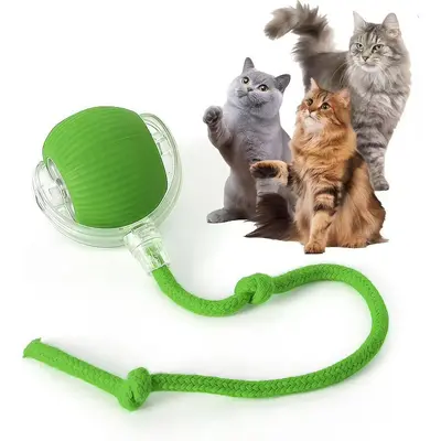 Smart Interactive Cat Teaser Ball, Boredom Relief - 8