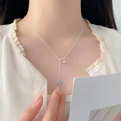 S999 Sterling Silver Gardenia Necklace Sweet Floral