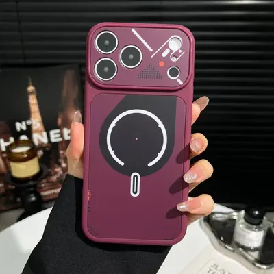 iPhone 17 Pro Max mat şeffaf manyetik kılıf, iPhone 16 ile uyumlu