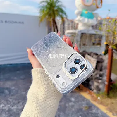 新款适用于苹果IPhone 17 ProMax闪粉渐变16 ProMax亮彩16E透明壳 - 7