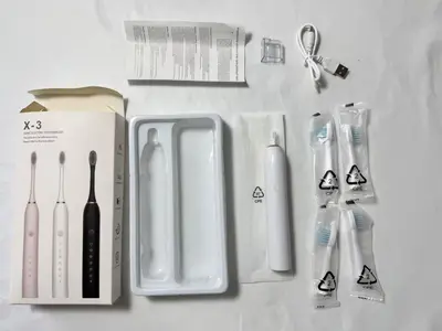 X3 Rechargeable Electric Toothbrush with Water Flosser, Adults and Kids - 7