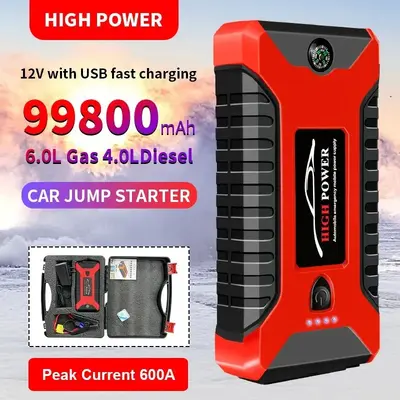 12V Großkapazitäts-Autostarthilfe-Powerbank, Notstarter