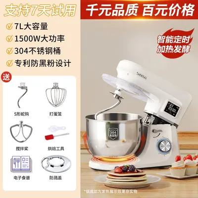 Household Mini Dough Mixer with Timer and Automatic Proofing - 9