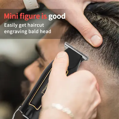 Rechargeable Gradient Hair Clipper for Home and Salon, Retro Oil Head Trimmer
