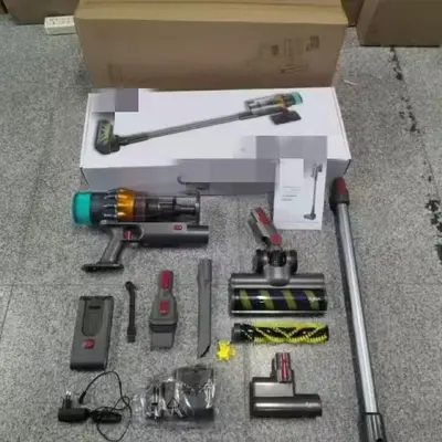 V15S Kablosuz Elektrikli Süpürge, Gül Altın, LED Zemin Emiş Başlığı