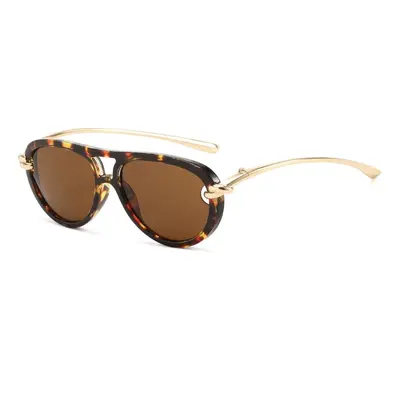 Unisex Toad-Shaped Double-Bridge Sunglasses, UV Protection - 4