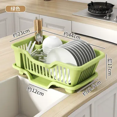 Draining dish rack kitchen storage shelf - 10