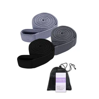 Long Knitted Resistance Band Set for Yoga and Strength Training - 8