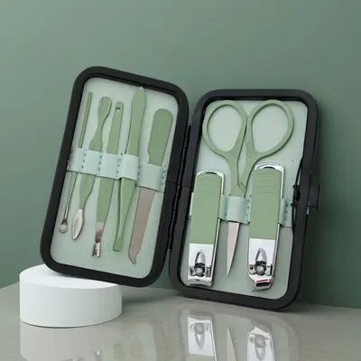 Manicure pedicure set, matcha green, 18-piece - 11