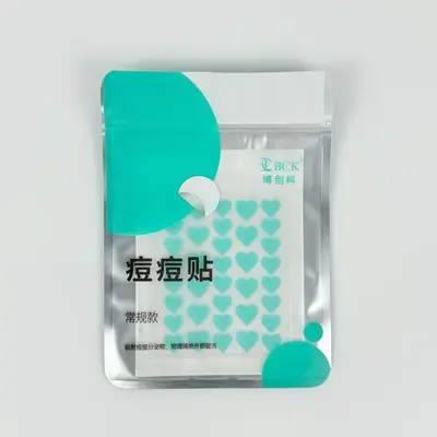 Colorful Heart-Shaped Acne Patches, Hydrocolloid, 36 Pieces - 8