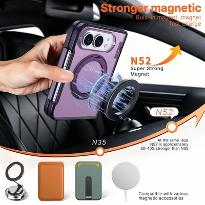 iPhone Duo case with stand, spring hinge, foldable protective