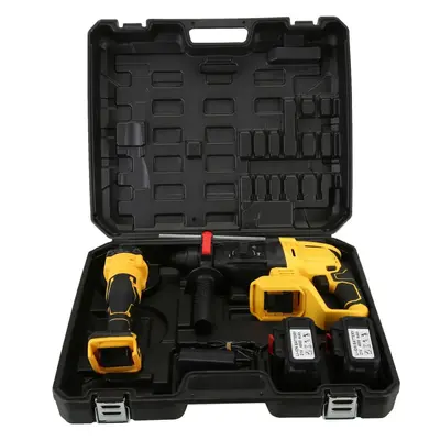 Çok fonksiyonlu fırçasız elektrikli alet seti, lityum pil, çekiç, taşlama, matkap - 7