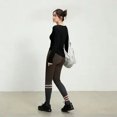 Große Größen Damen-Sportanzug Langarm Pilates - 12