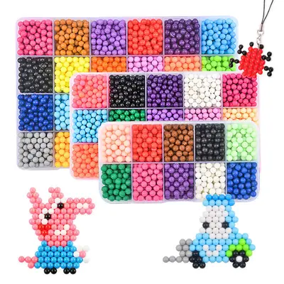Nezha Magic Beads Puzzle Set, Water Spray Educational Toy - 6