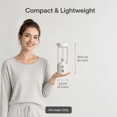 Benc奔驰外贸款迷你榨汁杯便携果汁机搅拌机USB无线充电blender