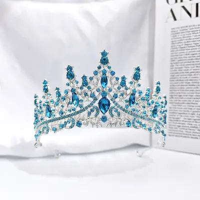 Crystal Bridal Crown Headband Elegant Wedding Accessory - 11