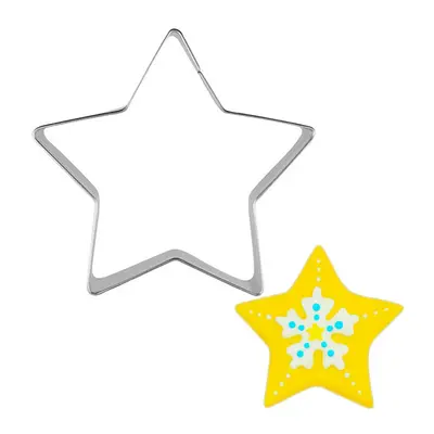 Stainless Steel Cartoon Cookie Cutter, Five-Pointed Star Shape