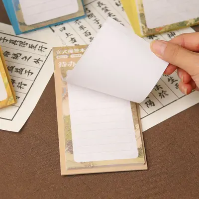 Jinling Pattern Standing Notepad, Daily Planner and Memo Notebook