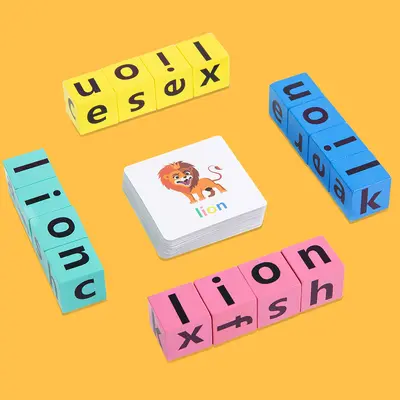 Children's English Word Cards, Spelling Battle Educational Board Game - 7