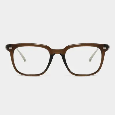 Square Blue Light Blocking Glasses for Men, Prescription Lenses Possible