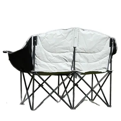 Two-Person Folding Camping Chair with Armrests