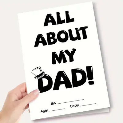 Father's Day Birthday Greeting Card DIY Dad Theme with Envelope