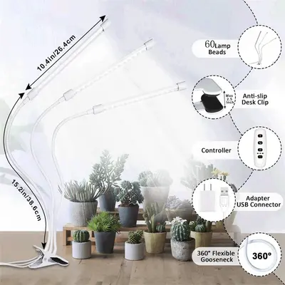 Pure White LED Plant Grow Light for Indoor Plants