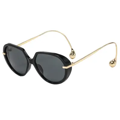 Women's Large-Frame Pilot Sunglasses, UV Protection, Slimming Design - 4