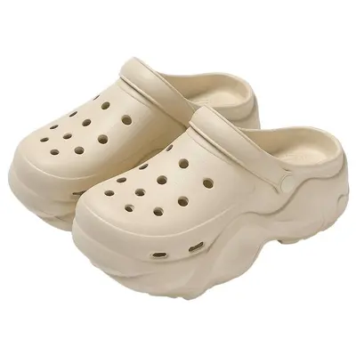 Women's Cartoon Hole Slippers, EVA, Non-Slip Thick Sole, Summer 2025