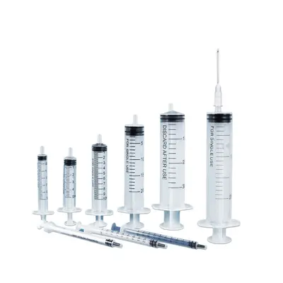 Disposable Veterinary Syringe 1 ml Straight-Tip Plastic